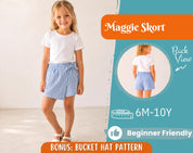 Skort Sewing Pattern for Kids, Skort Pattern, Kids Pattern, PDF Pattern, Beginner Pattern, Sewing Pattern Toddlers, Baby Pattern, Girl Skirt