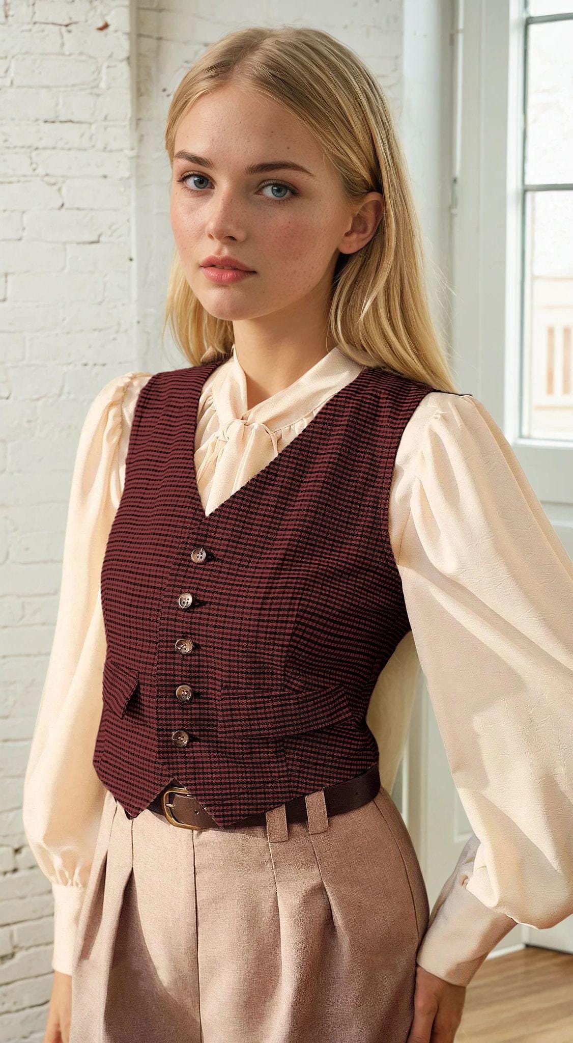 Vest Pattern, Waistcoat Sewing Pattern, Sewing Patterns, Women Pattern, Vest Sewing Pattern, Top Sewing Pattern for Women, Vintage Vest