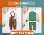 Sewing Patterns for Boys, Sewing Patterns, Kids Patterns, Top Pattern, Boys Pattern, Baby Patterns, Beginner Kids Pattern, Beginner Patterns