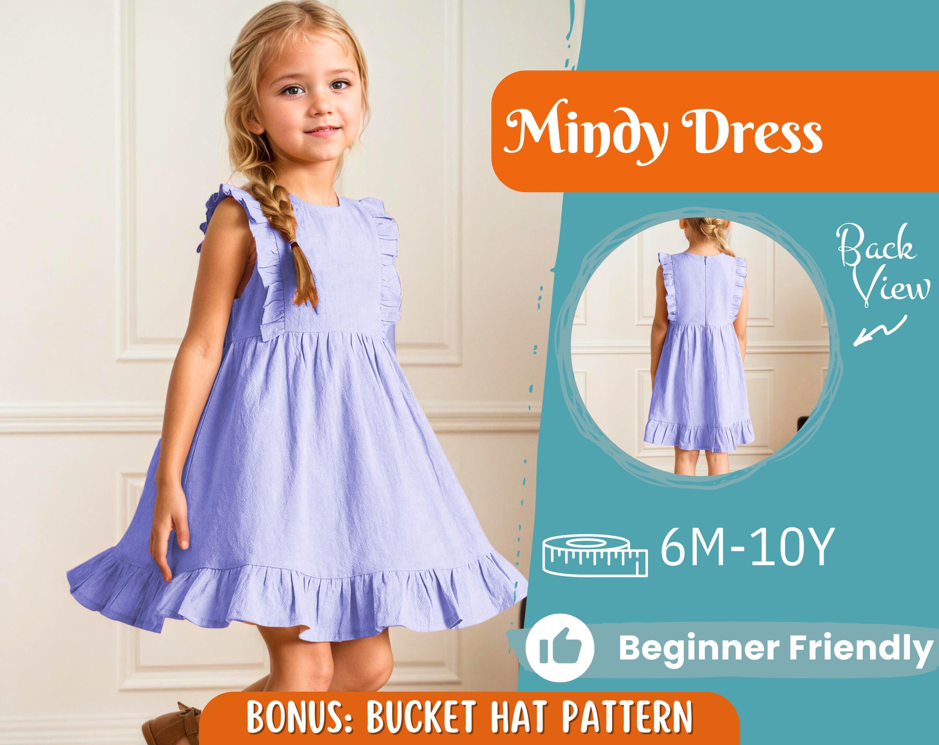 Dress Sewing Pattern for Kids, Dress Pattern, Kids Pattern, Summer Dress Pattern, Beginner Pattern, Sewing Pattern Toddlers, Baby Pattern