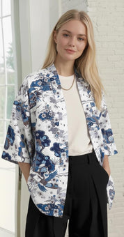 Kimono Sewing Pattern, Short Kimono Pattern for Women, Kimono Pattern, Sewing Pattern for Women, Women Shirt Pattern, Robe Pattern