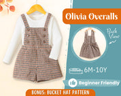 Overalls Sewing Pattern for Kids, Overalls Pattern, Kids Pattern, Romper Pattern, Beginner Pattern, Sewing Pattern Toddlers, PDF Pattern