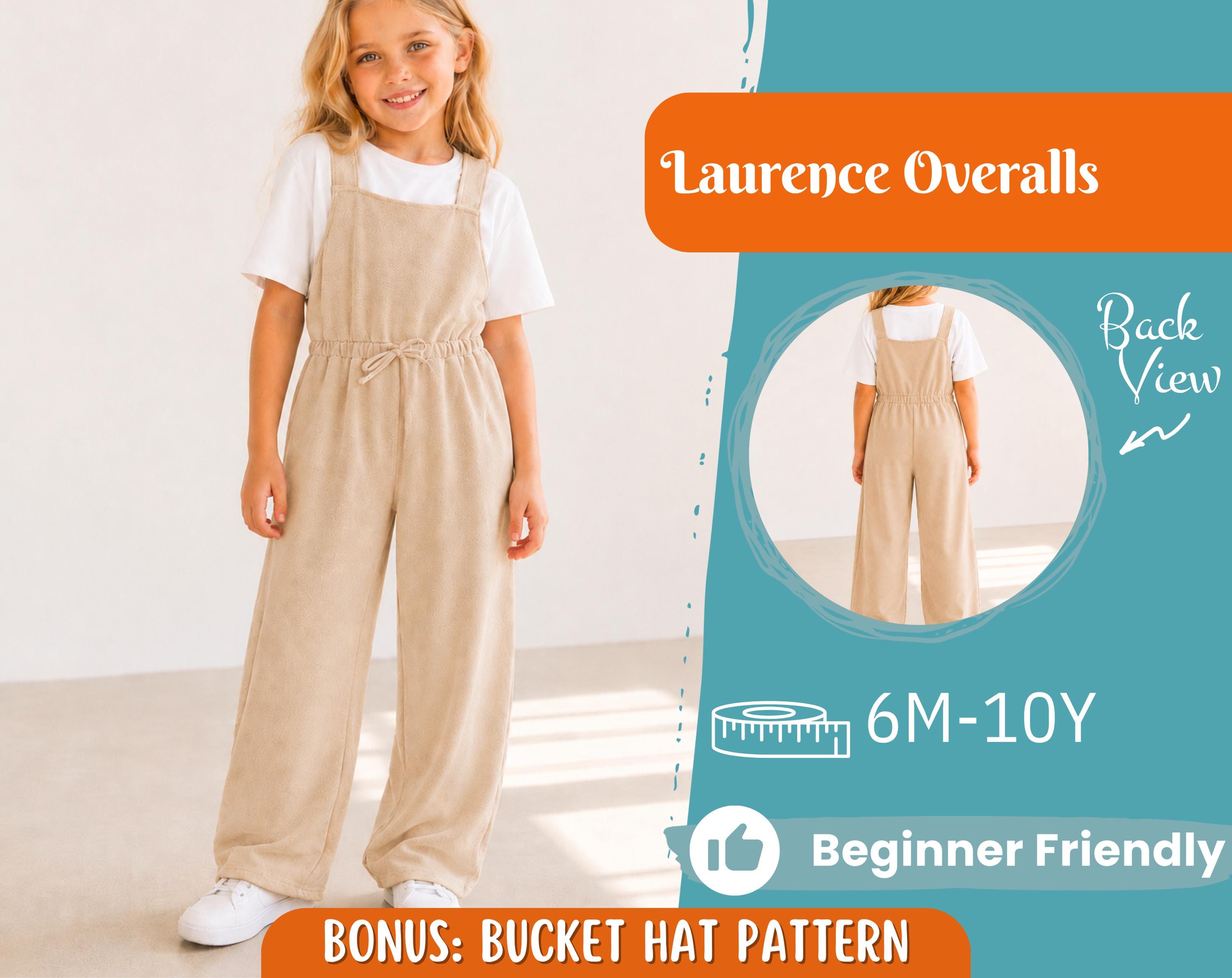 Overalls Sewing Pattern for Kids, Overalls Pattern, Kids Pattern, Jumpsuit Pattern, Beginner Pattern, Sewing Pattern Toddlers, Baby Pattern