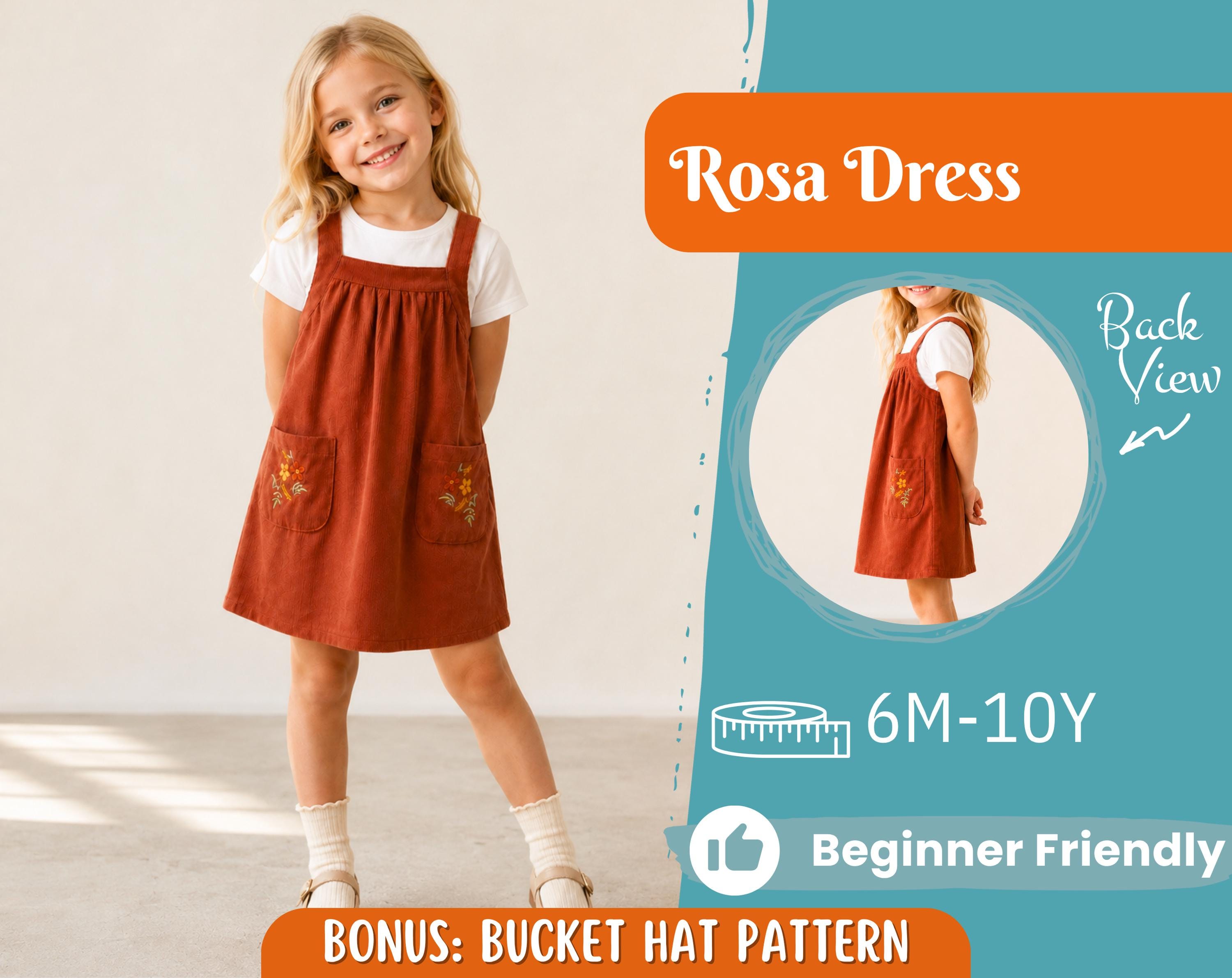 Dress Sewing Pattern for Kids, Dress Pattern, Kids Pattern, Summer Dress Pattern, Beginner Pattern, Sewing Pattern Toddlers, Baby Pattern