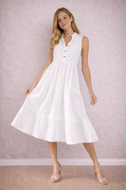 Elodie Dress Pattern | Dress Sewing Pattern | Sewing Pattern for Women | Tiered Dress | Sleeveless Dress | Beginner Sewing Pattern Dress