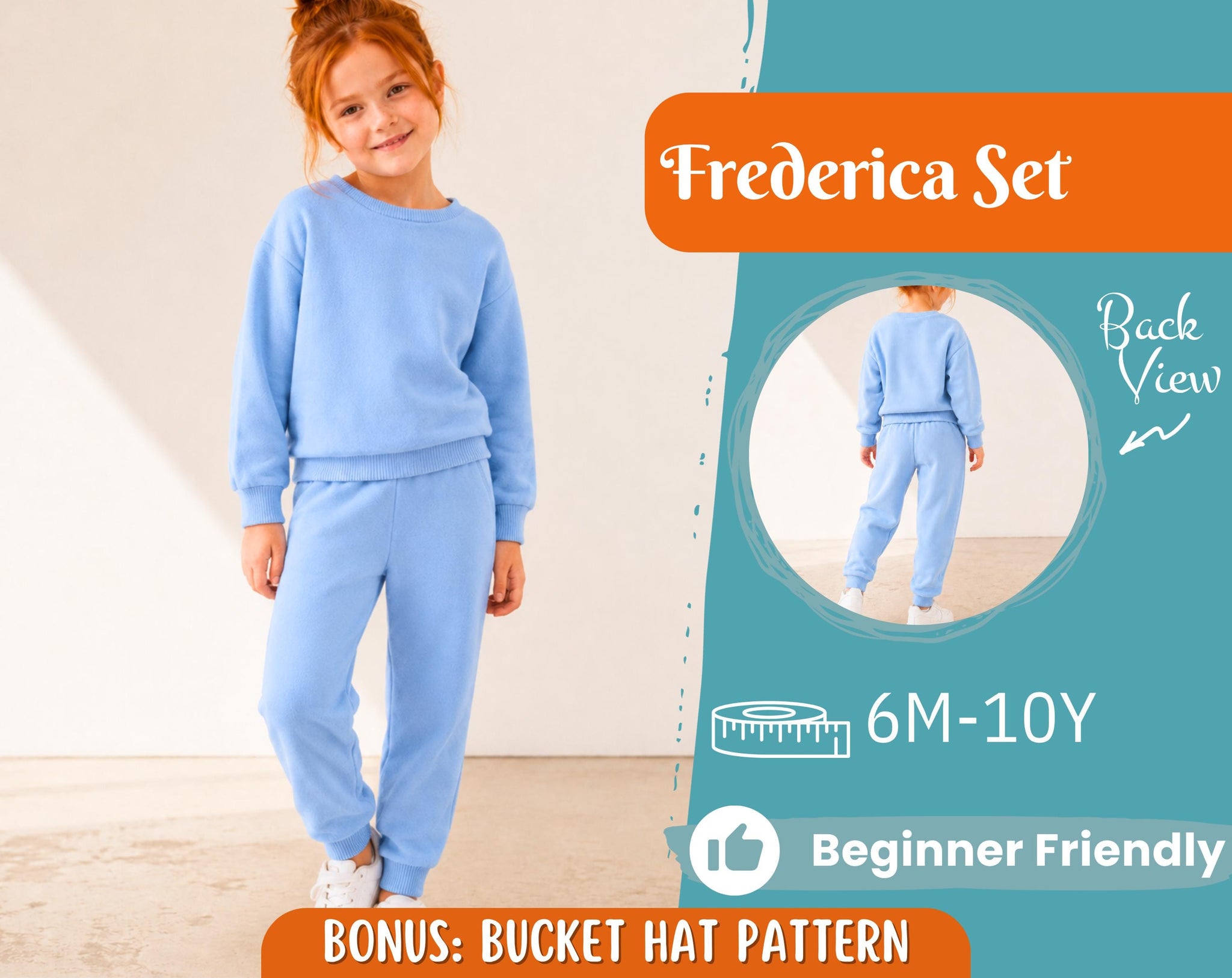 Hoodie and Pants Pattern for Kids, Hoodie Pattern, Kids Pattern, PDF Pattern, Beginner Pattern, Sewing Pattern Toddlers, Pants Pattern