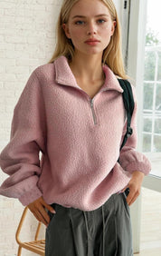 Sweatshirt Sewing Pattern for Women, Women Sweater Pattern, Zip Up Sweater Pattern, Women Sewing Pattern, Beginner Sewing Pattern Sweatshirt