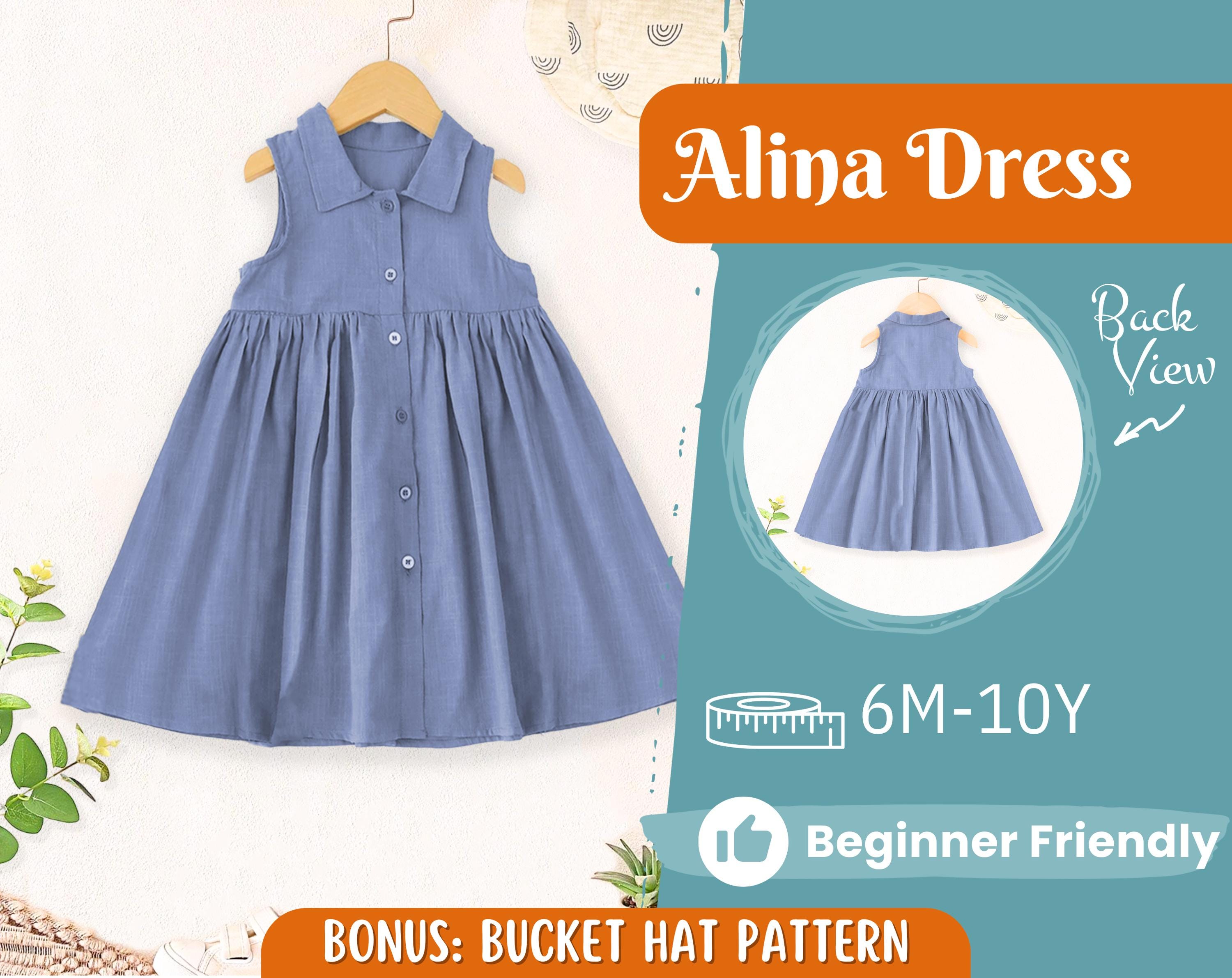 Dress Sewing Pattern for Kids, Dress Pattern, Kids Pattern, Summer Dress Pattern, Beginner Pattern, Sewing Pattern Toddlers, Baby Pattern