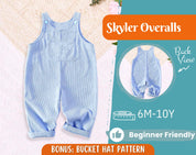 Overalls Sewing Pattern for Kids, Overalls Pattern, Kids Pattern, Jumpsuit Pattern, Beginner Pattern, Sewing Pattern Toddlers, Baby Pattern