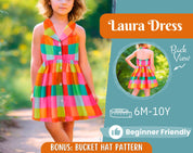 Dress Sewing Pattern for Kids, Dress Pattern, Kids Pattern, Summer Dress Pattern, Beginner Pattern, Sewing Pattern Toddlers, Baby Pattern