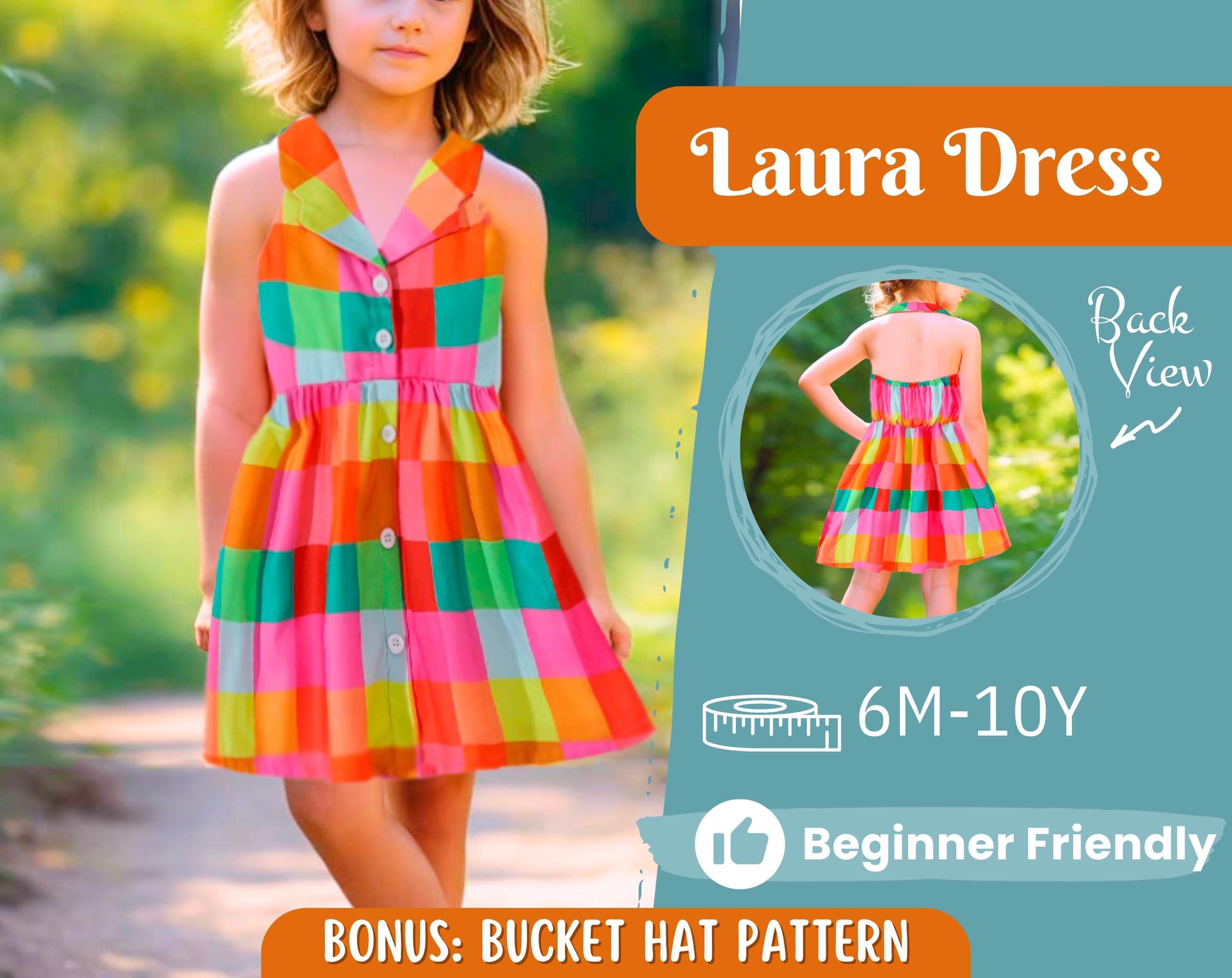 Dress Sewing Pattern for Kids, Dress Pattern, Kids Pattern, Summer Dress Pattern, Beginner Pattern, Sewing Pattern Toddlers, Baby Pattern