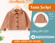 Jacket Sewing Pattern for Kids, Jacket Pattern, Kids Sewing Pattern, PDF Pattern, Beginner Pattern, Sewing Pattern Toddlers, Kids Pattern
