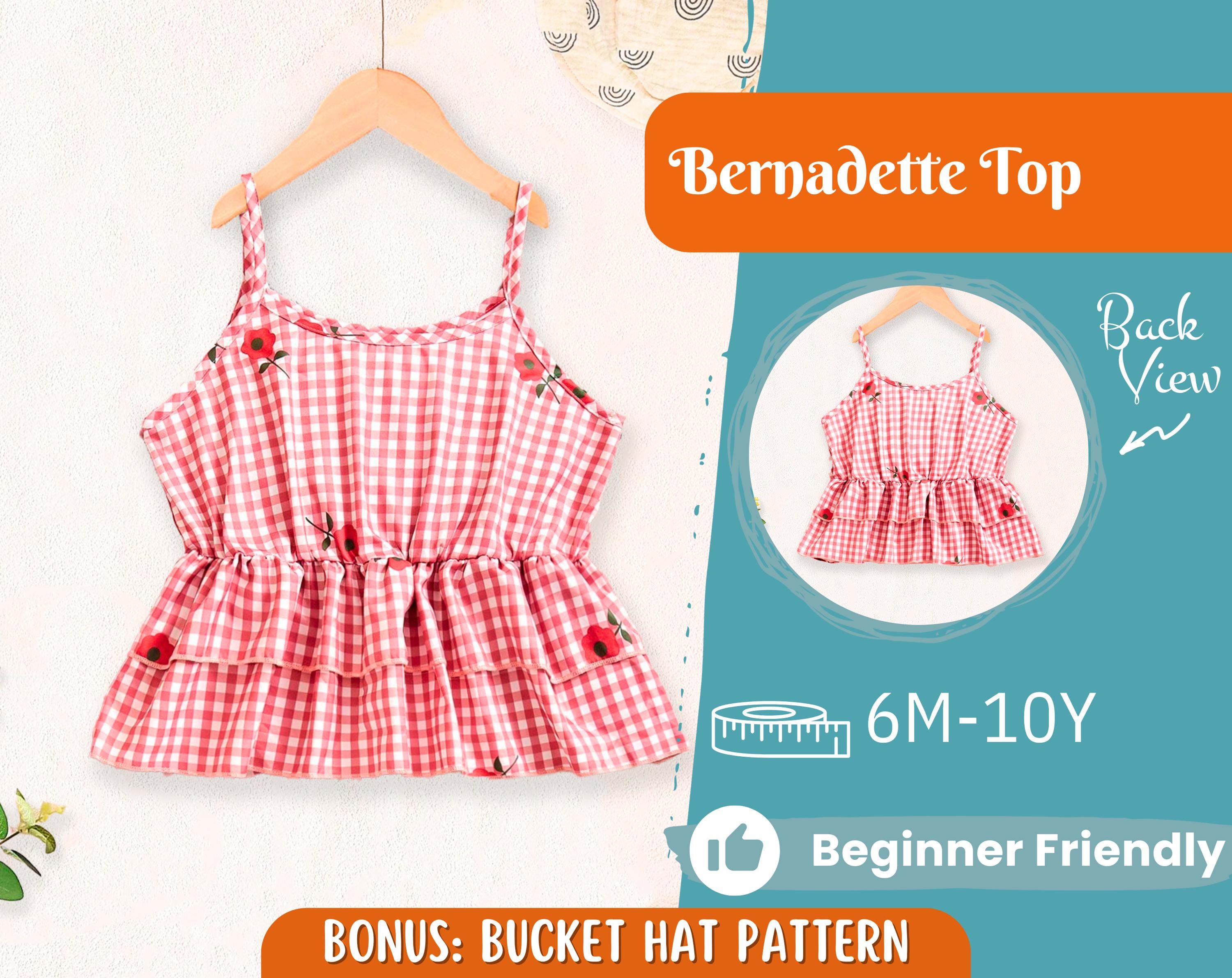 Top Sewing Pattern for Kids, Top Pattern, Kids Pattern, Girl Pattern, Beginner Pattern, Sewing Pattern Toddlers, PDF Pattern