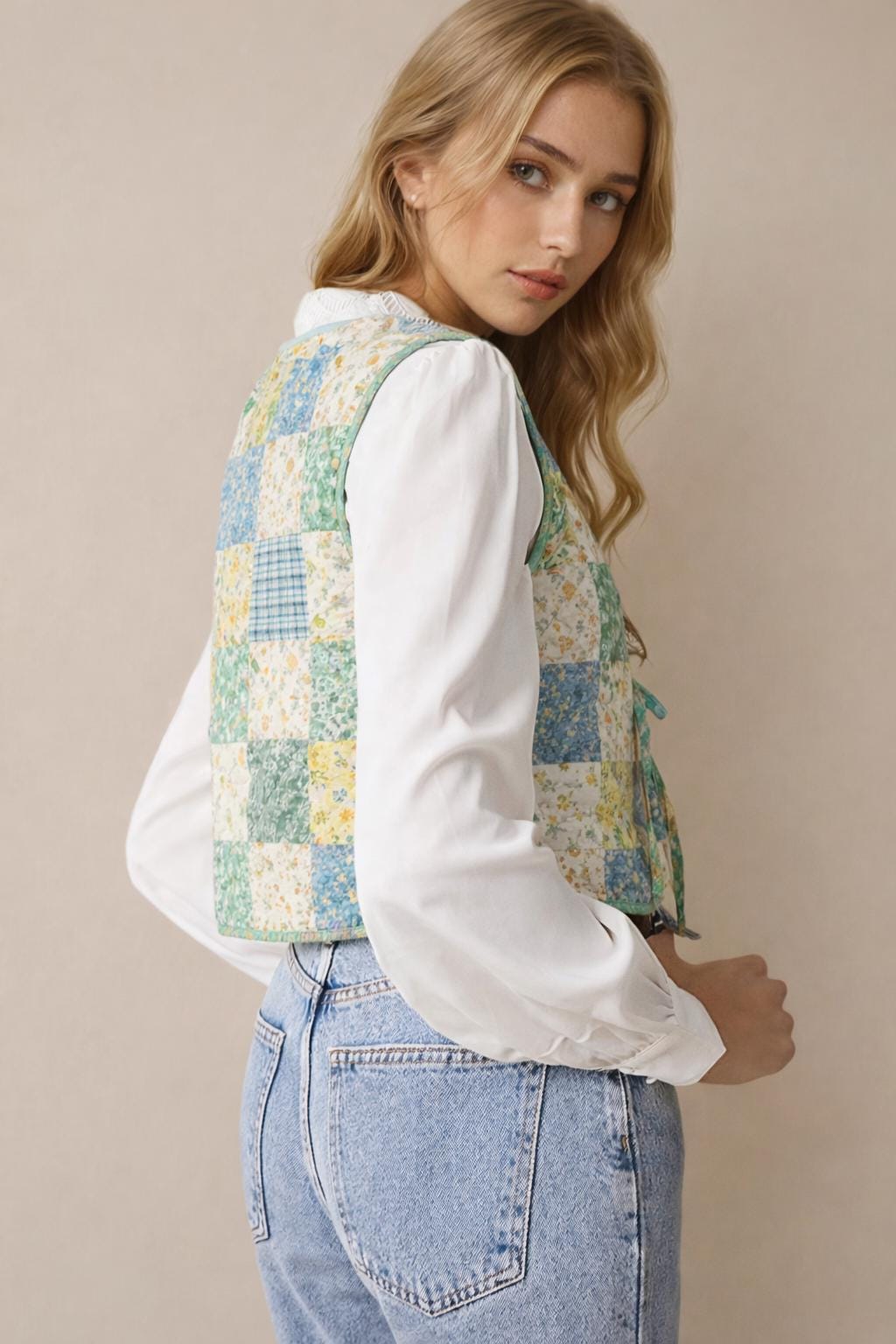 Quilted Vest Sewing Pattern | Front Tie Vest | Vest Sewing Pattern | Top Pattern | Women Sewing Patterns | Quilted Vest | Patchwork Vest