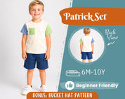 T-Shirt and Shorts Pattern for Kids, T-Shirt Pattern, Kids Pattern, PDF Pattern, Beginner Pattern, Sewing Pattern Toddlers, Shorts Pattern