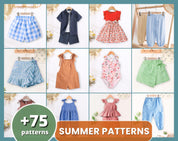 Kids Sewing Patterns Bundle, Sewing Patterns, Kids Patterns, Summer Patterns, Children Pattern, Easy Pattern, Beginner Pattern, PDF Pattern