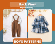 Sewing Patterns for Girls, Sewing Patterns, Kids Patterns, Top Pattern, Girl Pattern, PDF Patterns, Beginner Kids Pattern, Beginner Patterns
