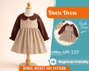 Dress Sewing Pattern for Kids, Dress Pattern, Kids Pattern, Easy PDF Pattern, Beginner Pattern, Sewing Pattern Toddlers, Baby Pattern