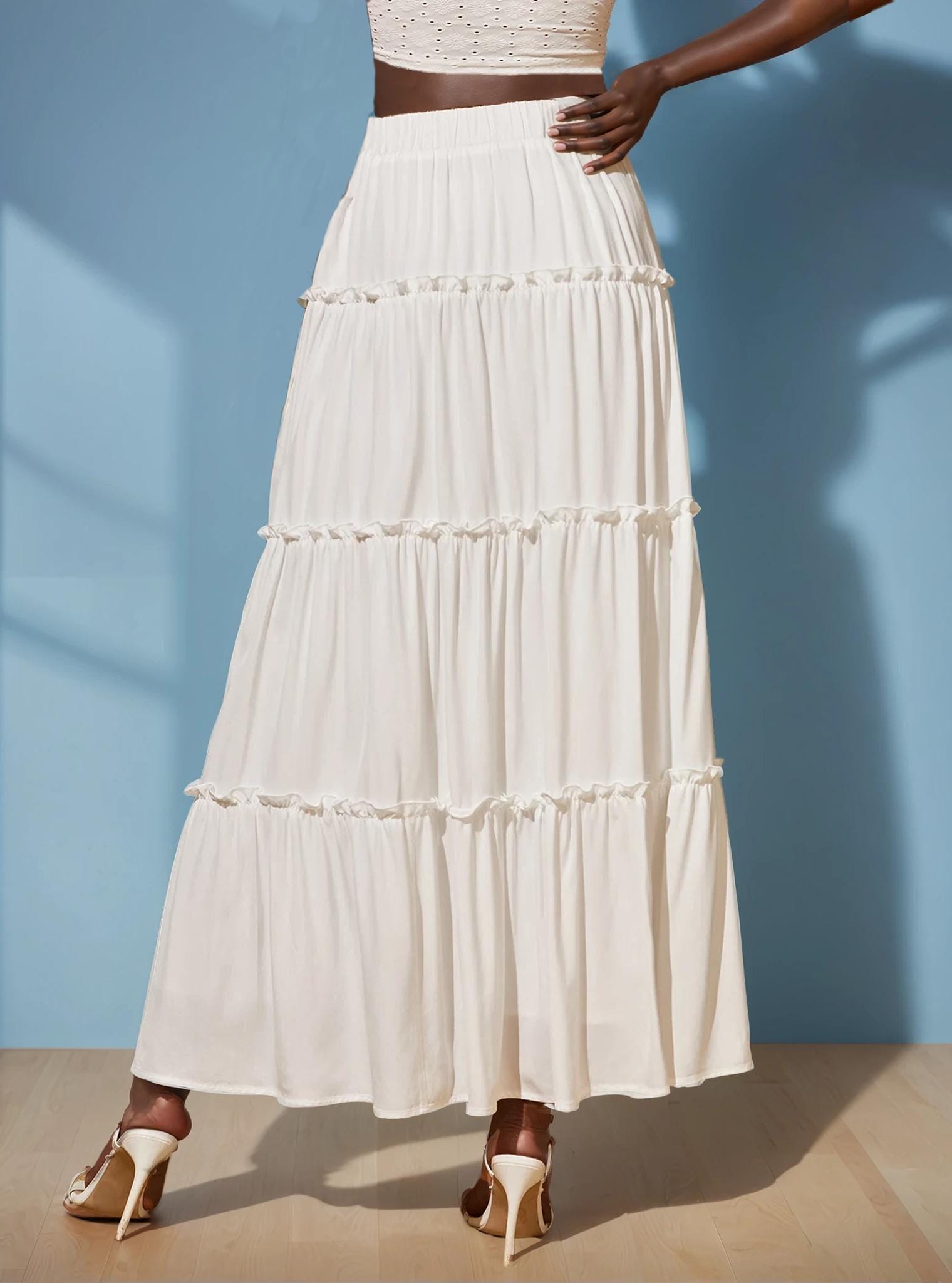 Maxi Skirt Sewing Pattern | Tiered Skirt Pattern | Women Skirt Pattern | Sewing Patterns | Women Patterns, Long Skirt Pattern, Ruffled Skirt