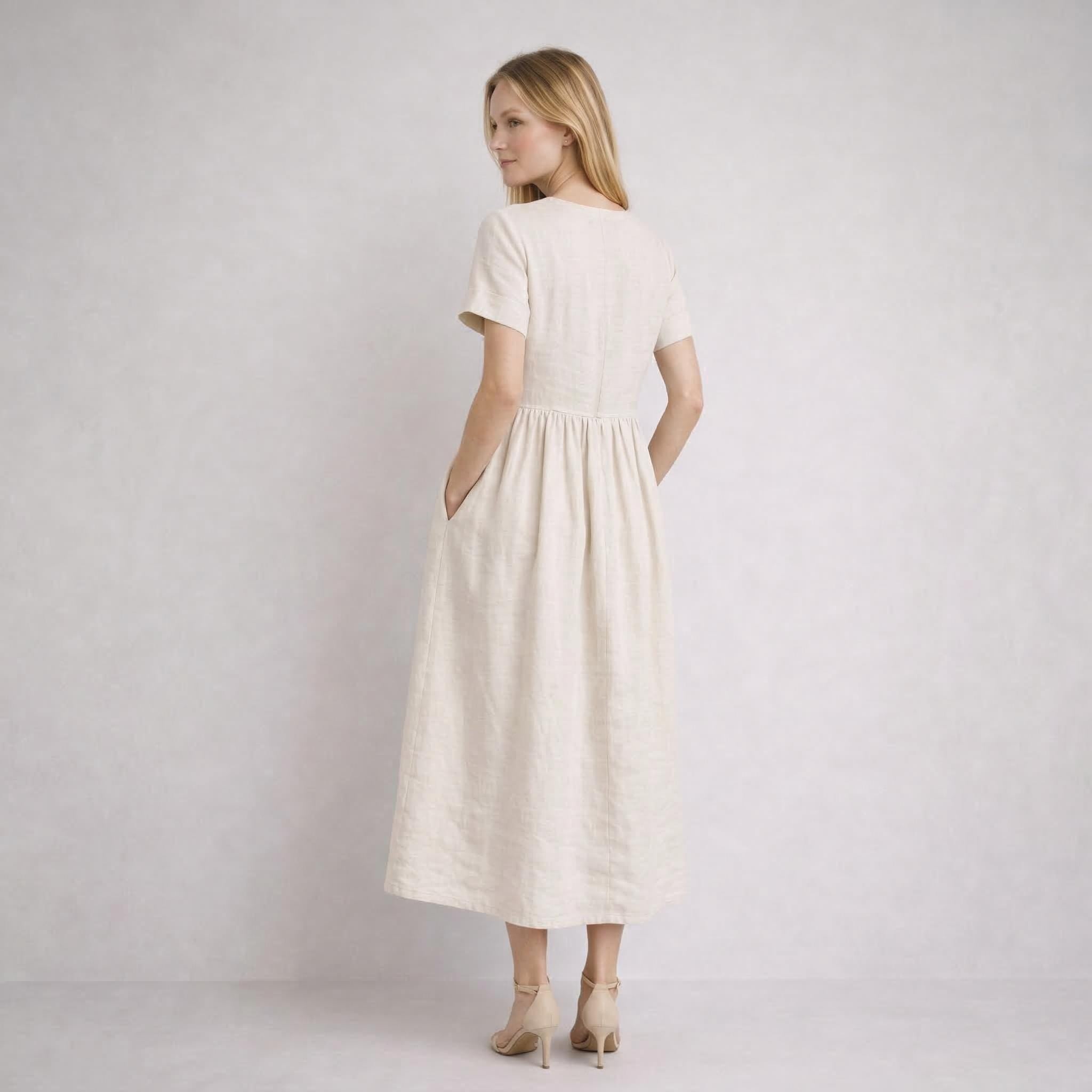 Maya Dress Sewing Pattern | Dress with Pockets | Linen Dress Sewing Pattern | Women Patterns | Summer Dress | Women Dress