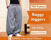Baggy Joggers Sewing Pattern for Men | Men Jogggers Pattern | Sewing Pattern for Men | Sweatpants Pattern | Men's Sewing Pattern Pants