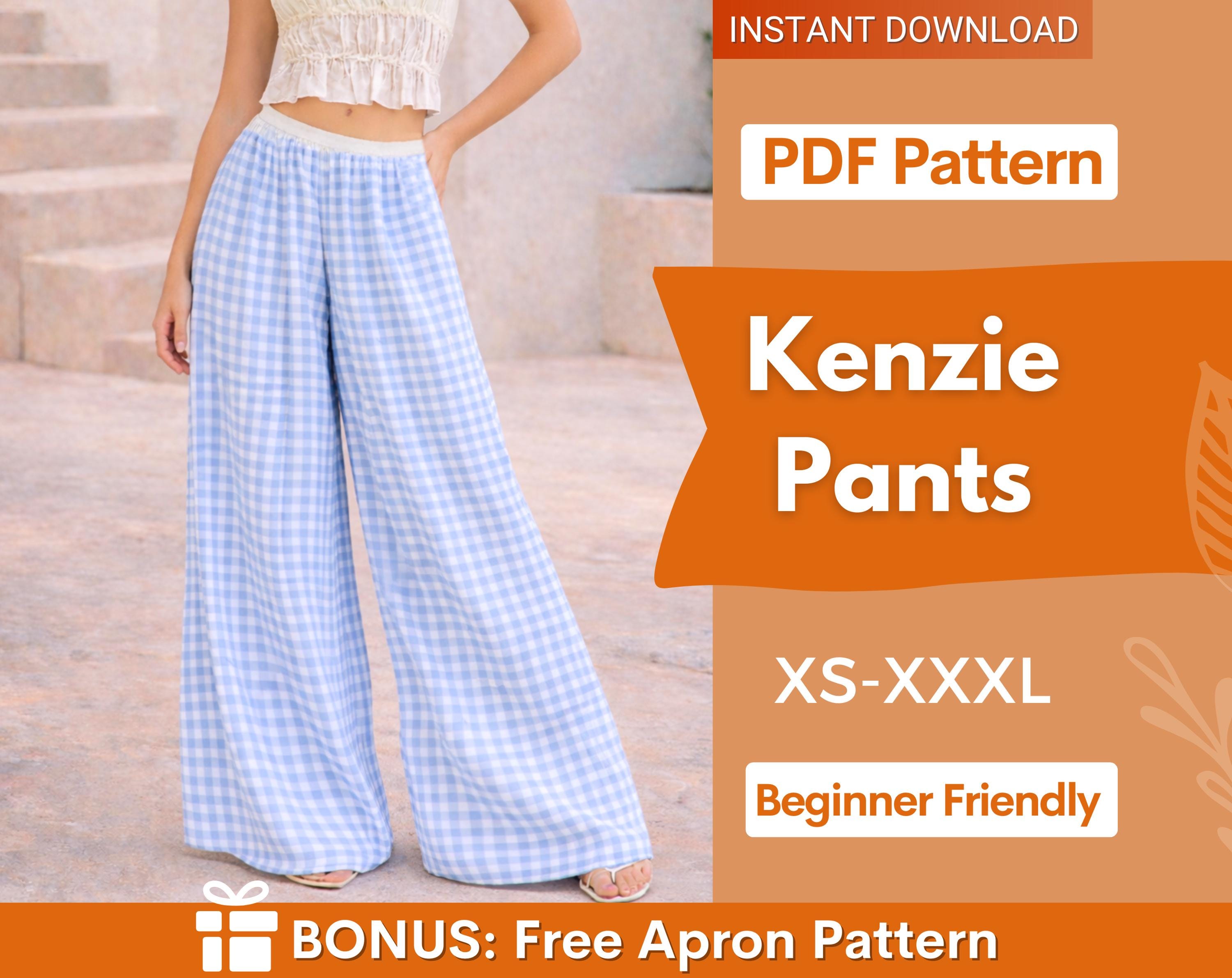 Wide Pants Sewing Pattern | Palazzo Pants Sewing Pattern for Women | Pants Pattern | Women Sewing Pattern | Women Palazzo Pants Trousers