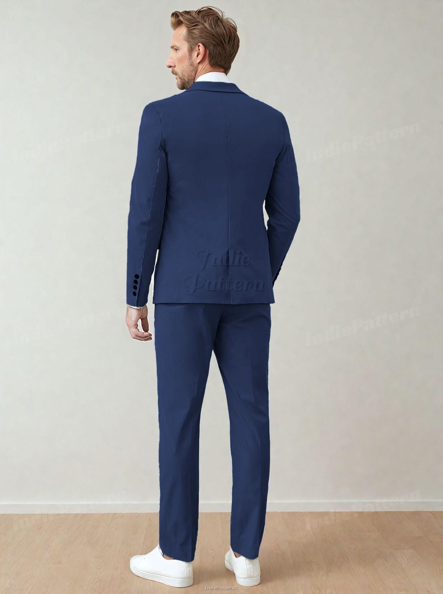 3 Pieces Suit Set Sewing Pattern for Men | Vest, Jacket & Pants Sewing Pattern | Men Suit Set Sewing Patterns | Suit Pants Pattern Men