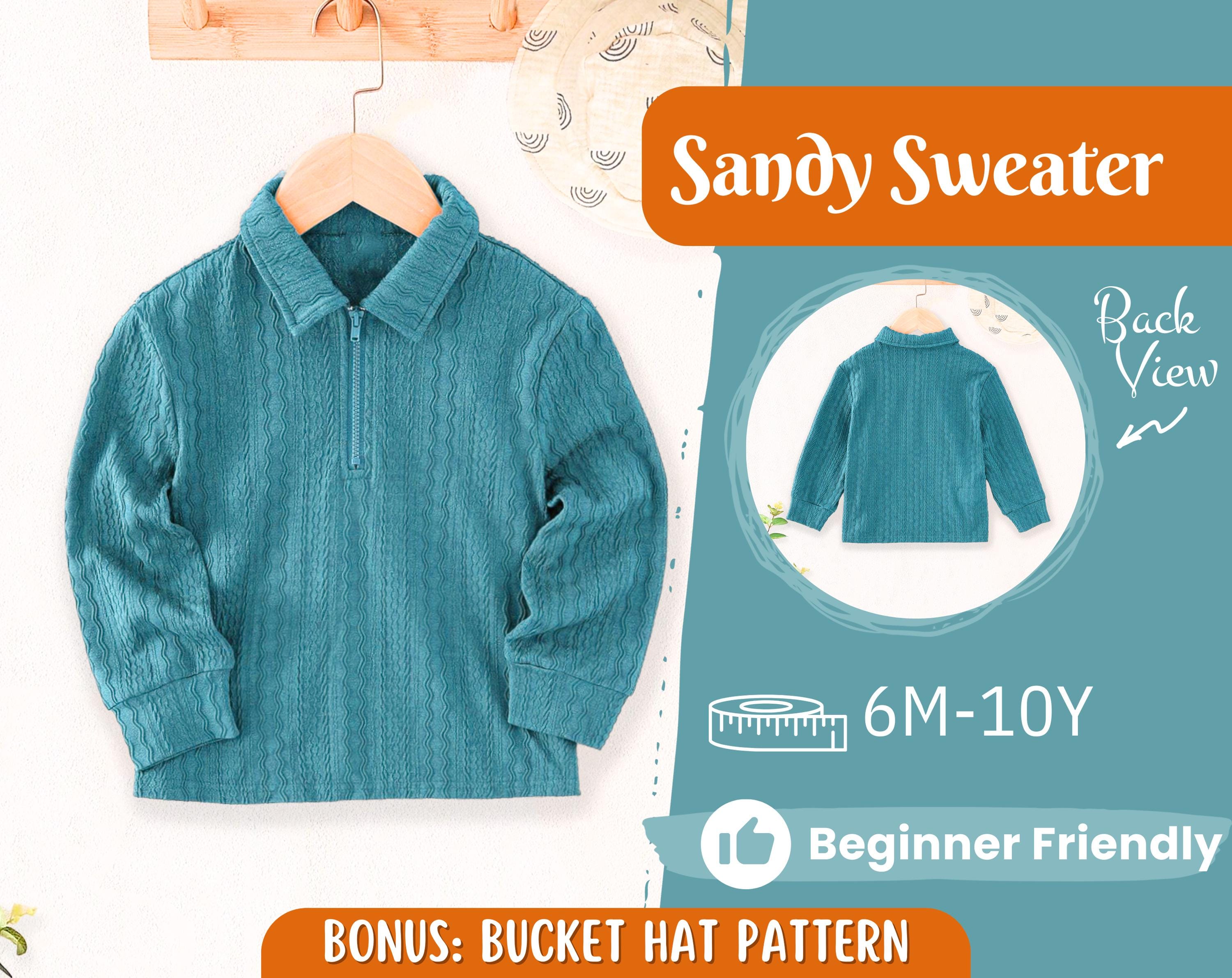 Sweater Sewing Pattern for Kids, Sweatshirt Pattern, Kids Pattern, PDF Pattern, Beginner Pattern, Sewing Pattern Toddlers, Kids Sweatshirt