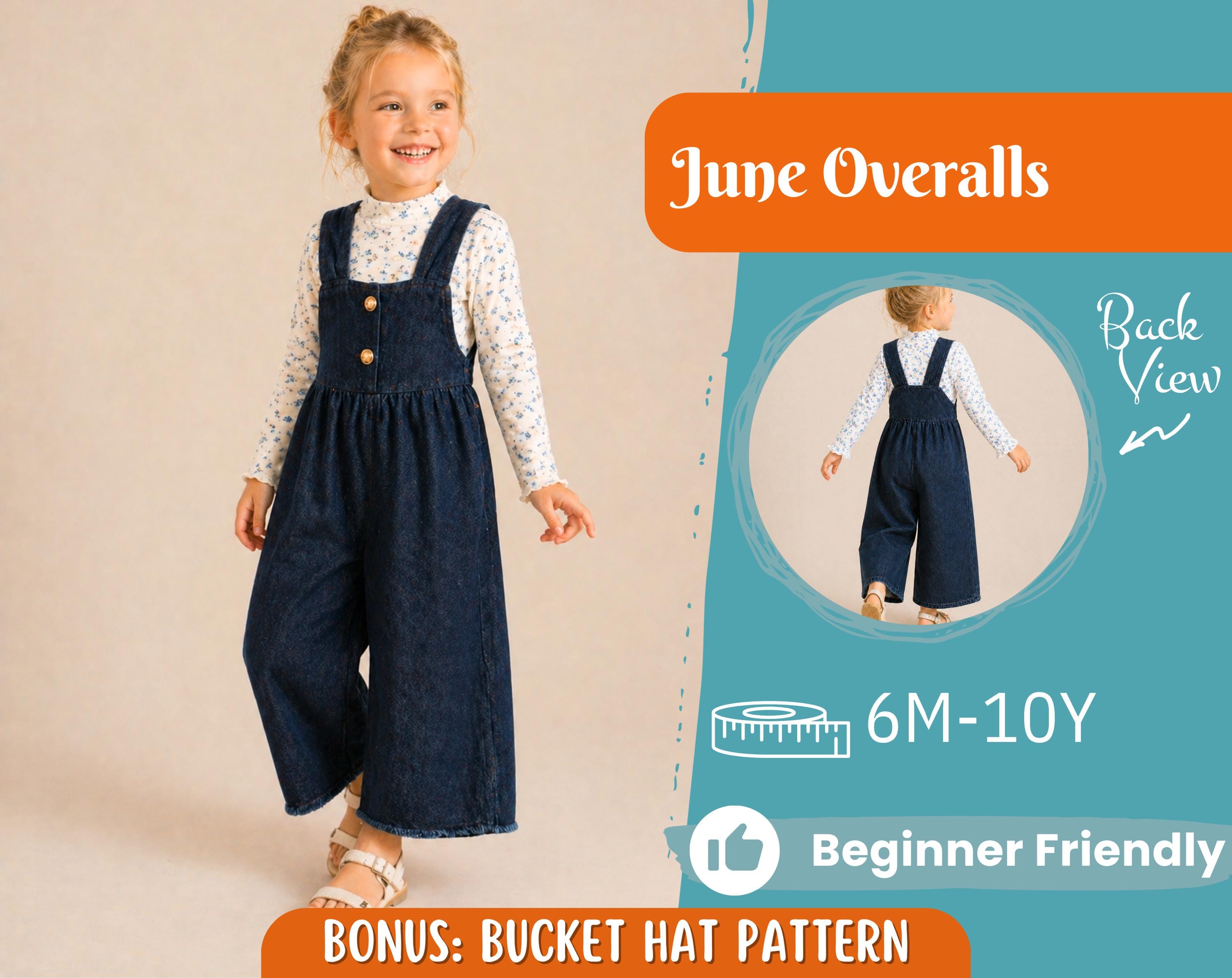 Overalls Sewing Pattern for Kids, Overalls Pattern, Kids Pattern, Jumpsuit Pattern, Beginner Pattern, Sewing Pattern Toddlers, Baby Pattern