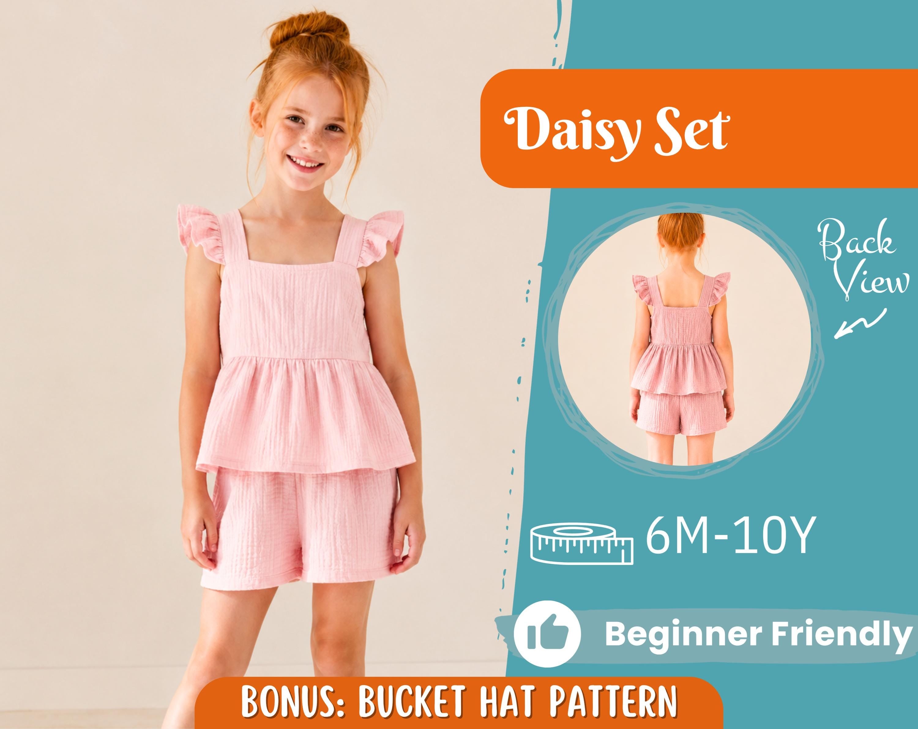 Top and Shorts Pattern for Kids, Top Pattern, Kids Pattern, PDF Pattern, Beginner Pattern, Sewing Pattern Toddlers, Shorts Pattern, Kids Top