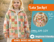 Coat Sewing Pattern for Kids, Girl Coat Pattern, Kids Pattern, PDF Pattern, Beginner Pattern, Sewing Pattern Toddlers, Quilted Coat Pattern
