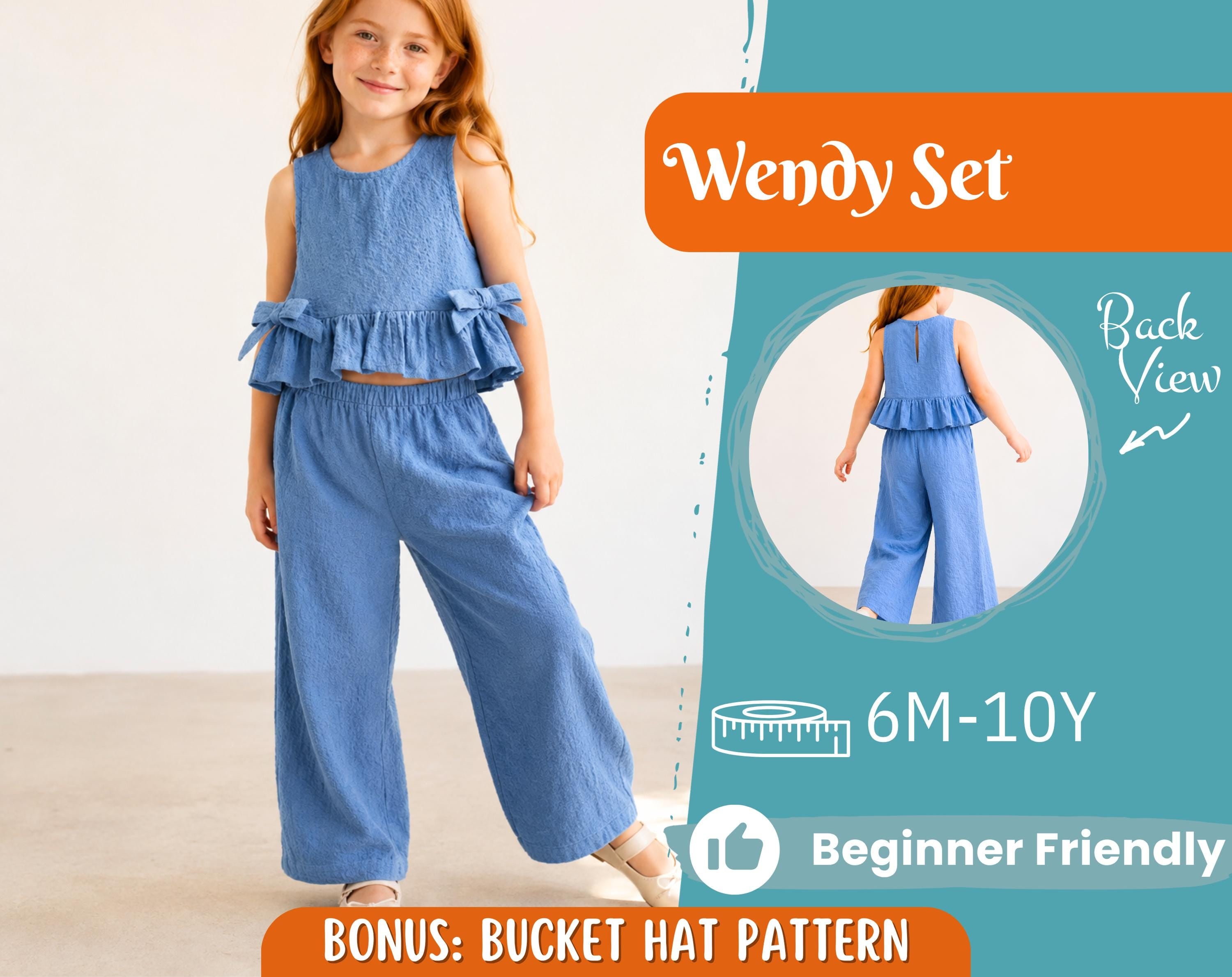 Top and Pants Pattern for Kids, Top Pattern, Kids Pattern, PDF Pattern, Beginner Pattern, Sewing Pattern Toddlers, Pants Pattern