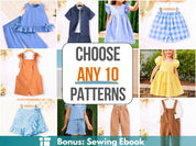 Create your Bundle, Sewing Patterns, Sewing Patterns for Kids PDF, Kids Sewing pattern PDF, Patterns Sewing, Kids Sewing Patterns