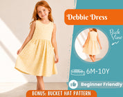 Dress Sewing Pattern for Kids, Dress Pattern, Kids Pattern, Girl Dress Pattern, Beginner Pattern, Sewing Pattern Toddlers, PDF Pattern