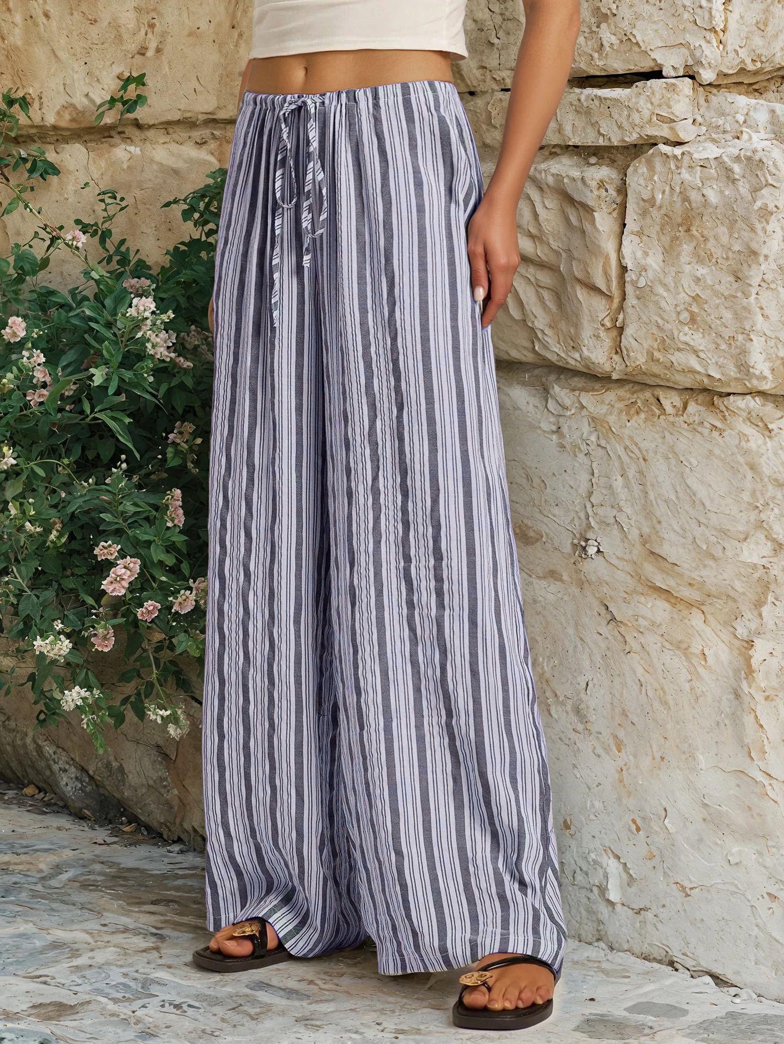 Drawstring Pants Pattern | Wide Leg Pants Sewing Pattern for Women | Pants Pattern | Women Sewing Pattern | Women Palazzo Pants Trousers
