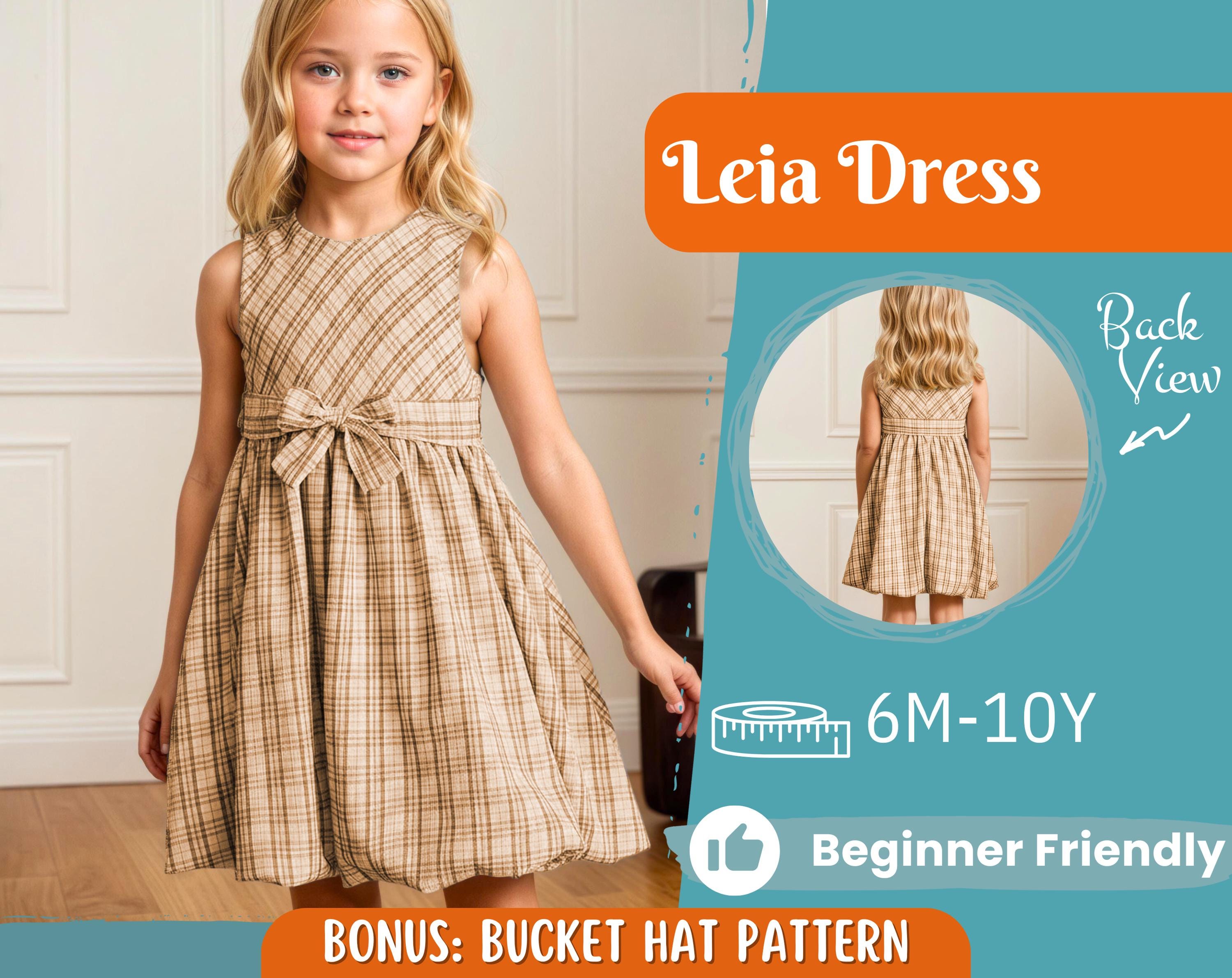 Dress Sewing Pattern for Kids, Dress Pattern, Kids Pattern, Easy PDF Pattern, Beginner Pattern, Sewing Pattern Toddlers, Baby Sewing Pattern