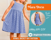 Dress Sewing Pattern for Kids, Dress Pattern, Kids Pattern, Summer Dress Pattern, Beginner Pattern, Sewing Pattern Toddlers, Baby Pattern