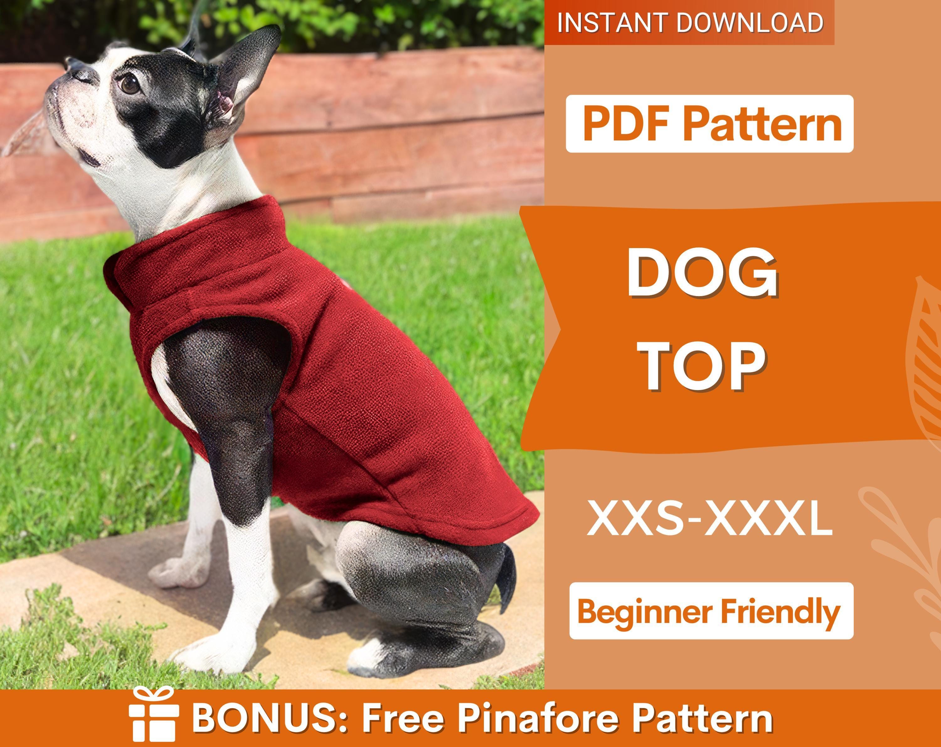 Dog Sewing Pattern, Dog Vest Pattern, Dog Pattern, Dog Top Pattern, Pattern for dog, Dog Jacket Pattern, Dog Tank Top Pattern