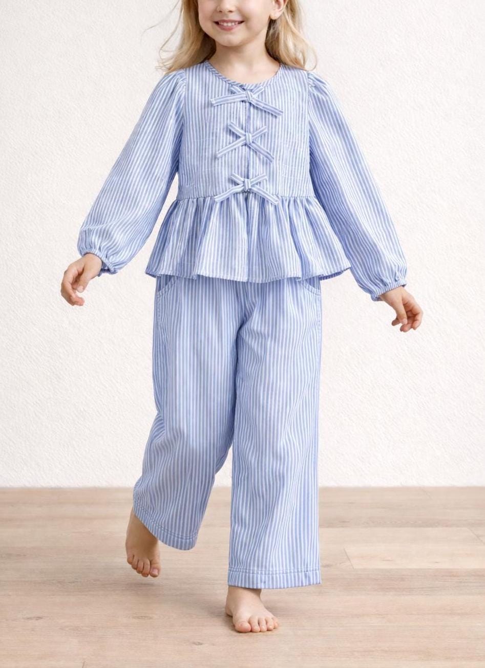 Blouse and Pants Pattern for Kids, Blouse Pattern, Kids Pattern, PDF Pattern, Beginner Pattern, Sewing Pattern Toddlers, Pants Pattern