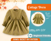 Dress Sewing Pattern for Kids, Dress Pattern, Kids Pattern, Easy PDF Pattern, Beginner Pattern, Sewing Pattern Toddlers, Baby Sewing Pattern