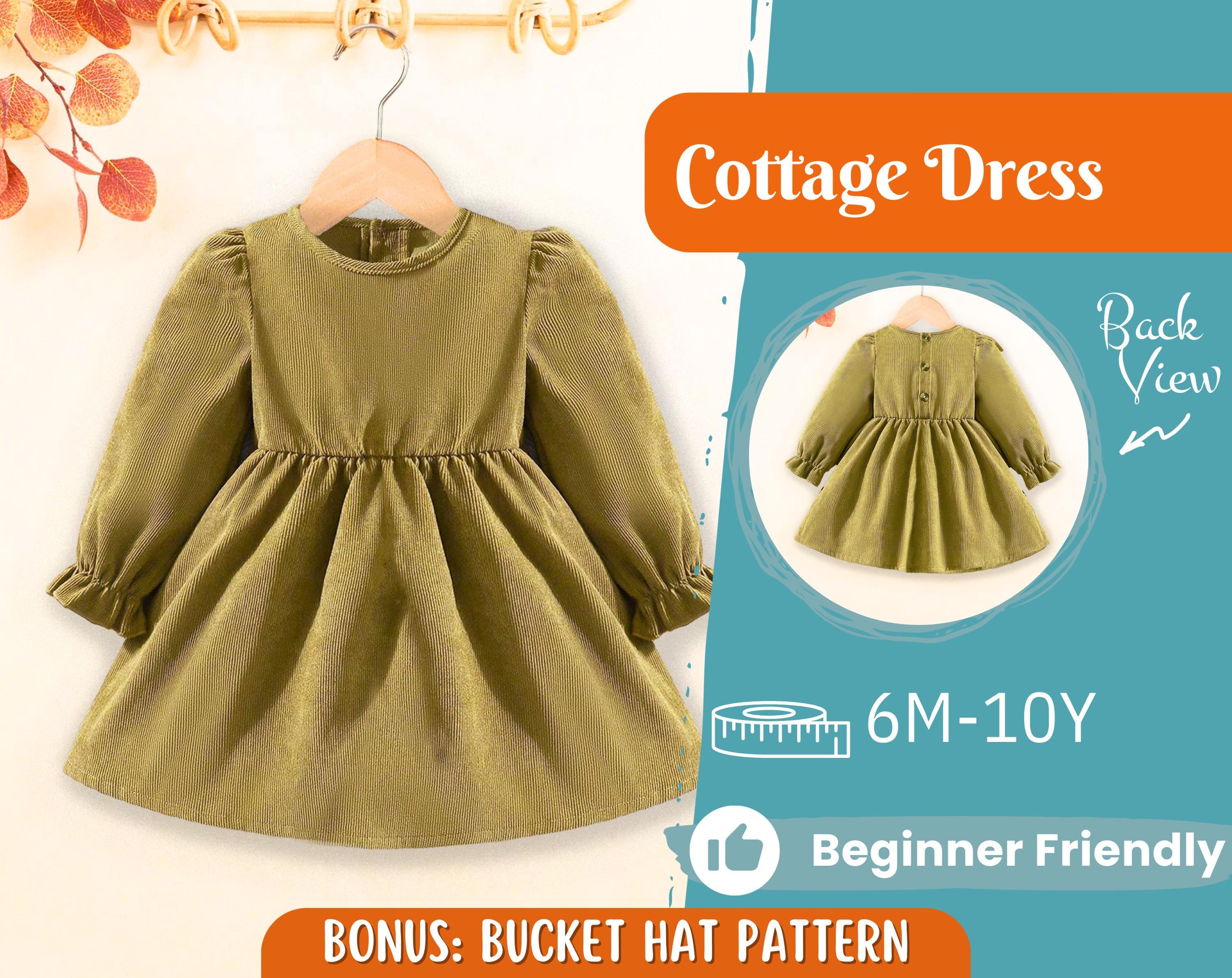 Dress Sewing Pattern for Kids, Dress Pattern, Kids Pattern, Easy PDF Pattern, Beginner Pattern, Sewing Pattern Toddlers, Baby Sewing Pattern
