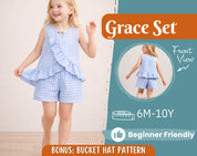 Top and Shorts Pattern for Kids, Top Pattern, Kids Pattern, PDF Pattern, Beginner Pattern, Sewing Pattern Toddlers, Shorts Pattern, Easy Top