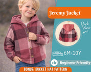Jacket Sewing Pattern for Kids, Jacket Pattern, Kids Sewing Pattern, PDF Pattern, Beginner Pattern, Sewing Pattern Toddlers, Kids Pattern