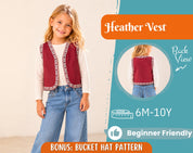 Vest Sewing Pattern for Kids, Kids Vest, Kids Pattern, PDF Pattern, Beginner Pattern, Sewing Pattern Toddlers, Waistcoat Sewing Pattern