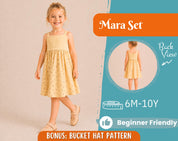 Dress Sewing Pattern for Kids, Dress Pattern, Kids Pattern, Summer Dress Pattern, Beginner Pattern, Sewing Pattern Toddlers, Baby Pattern