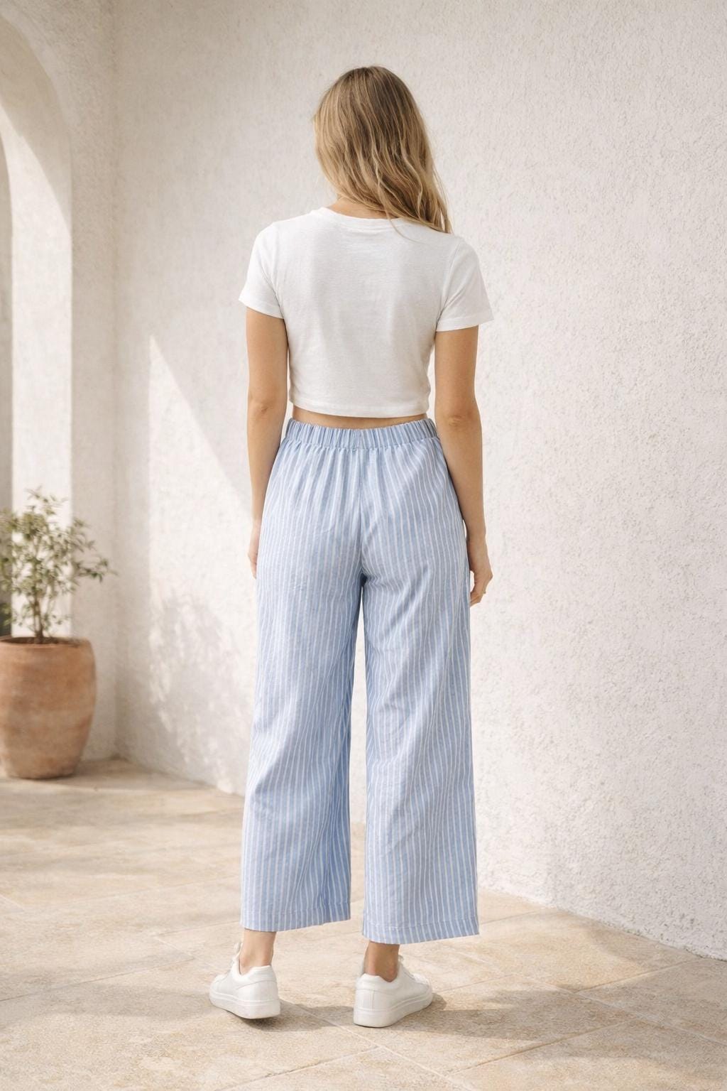 Laura Pants Sewing Pattern | Wide Leg Pants Pattern | Crop Pants Pattern | Sewing Patterns | Women Pattern Pants Trousers | Summer Pants