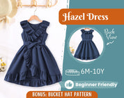 Dress Sewing Pattern for Kids, Dress Pattern, Kids Pattern, Girl Dress Pattern, Beginner Pattern, Sewing Pattern Toddlers, PDF Pattern