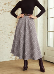 Skirt with Pockets Sewing Pattern, Women Sewing Patterns, Skirt Pattern, Midi Skirt Sewing Pattern, Women Skirt Pattern, Midi Skirt Sewing