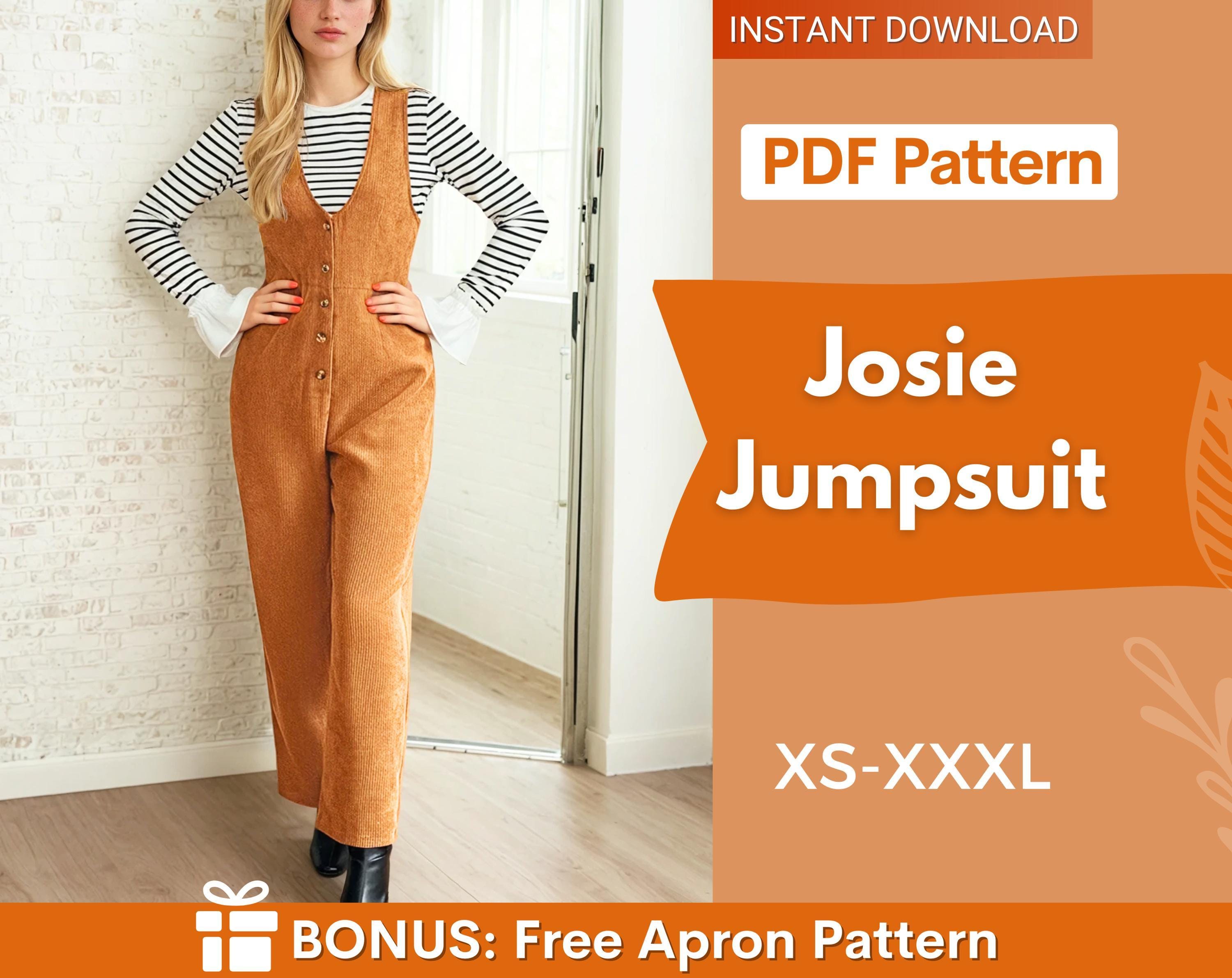 Jumpsuit Pattern | Sewing Patterns for Women | Jumpsuit Sewing Pattern | Dress Pattern, Overall Pattern, Sewing Pattern, Women Pattern