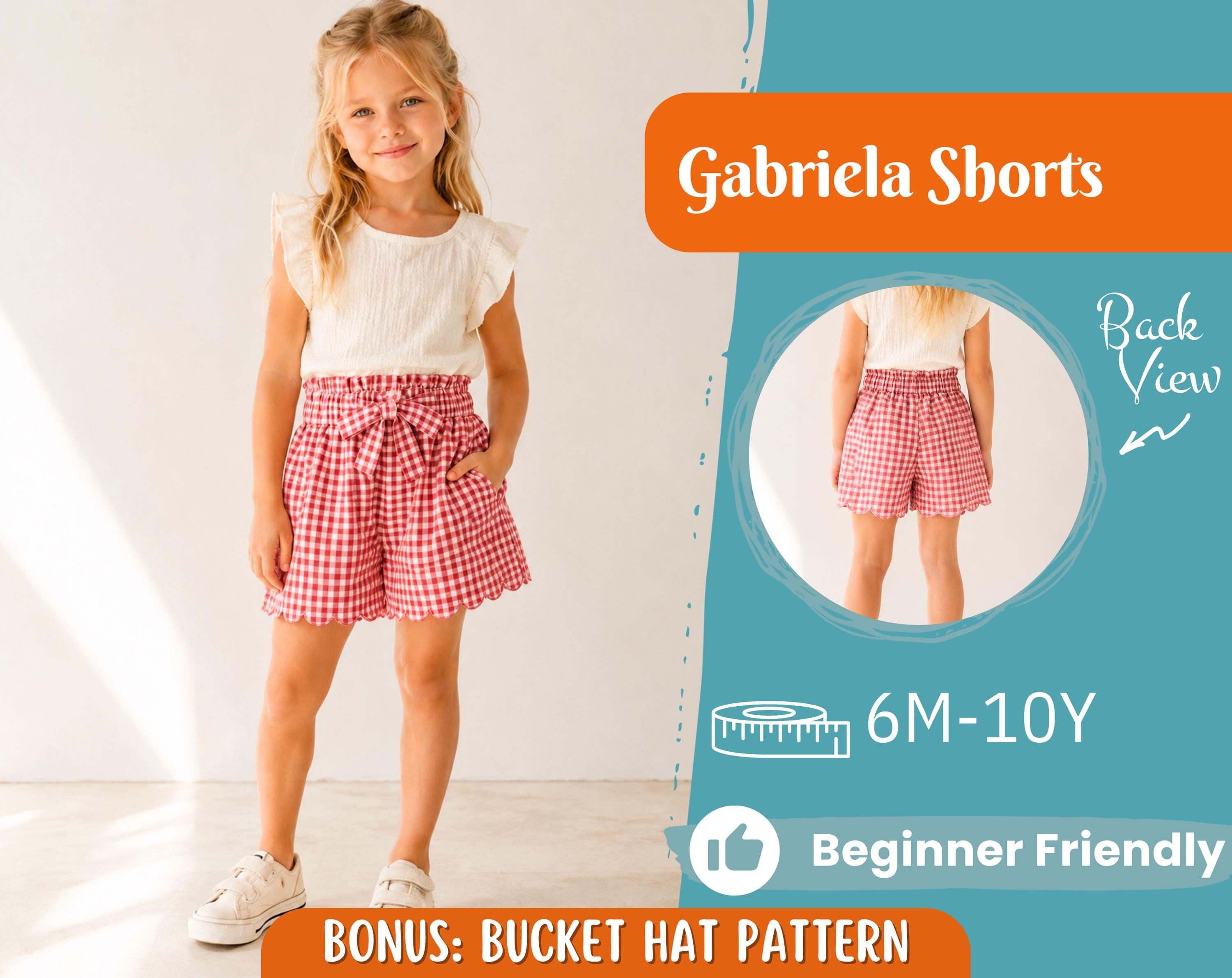 Shorts Sewing Pattern for Kids, Shorts Pattern, Kids Pattern, PDF Pattern, Beginner Pattern, Sewing Pattern Toddlers, Baby Sewing Pattern